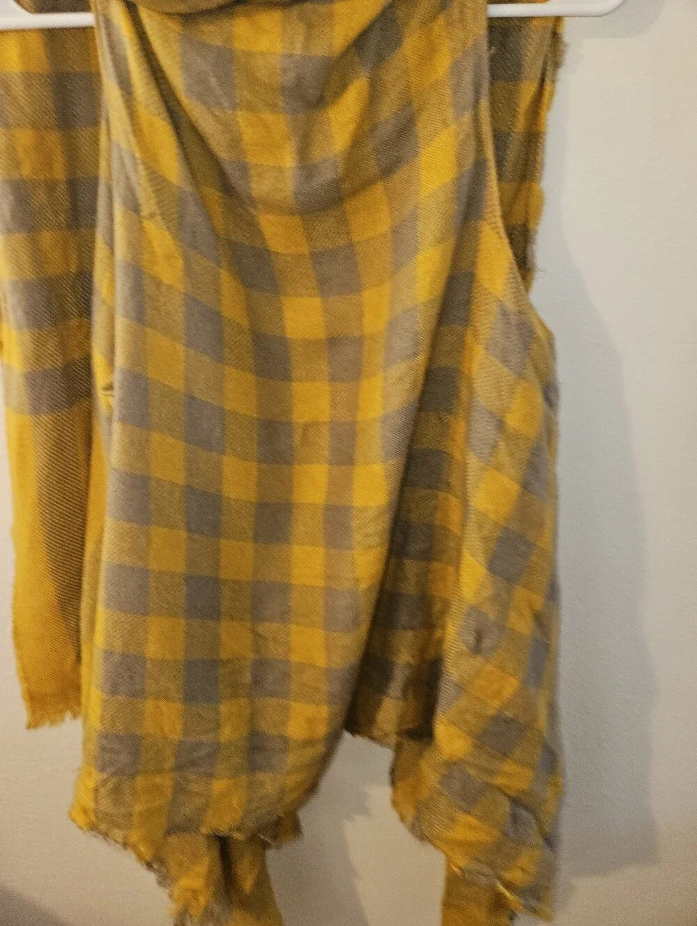 Vintage Womans Plaid Vest One Size